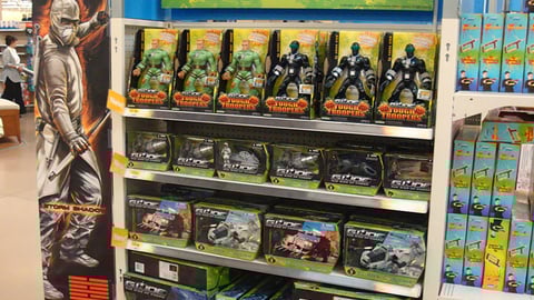 "G.I. Joe" Toys Gondola Display