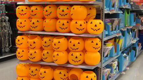 Walmart Halloween Candy Bucket Endcap