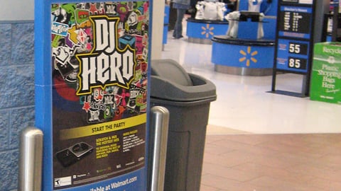 "DJ Hero" Security Wrap Sign
