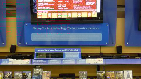 Walmart Blu-ray Disc In-line Display