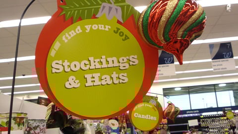 Walgreens Holiday Aisle Signage