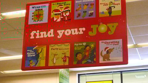 Walgreens 'Find Your Joy' Holiday Sign