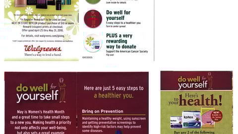 Walgreens May Coupon Book/'Do Well for Yourself' Feature
