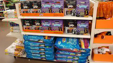 Halloween Themed Pet Treats Displays