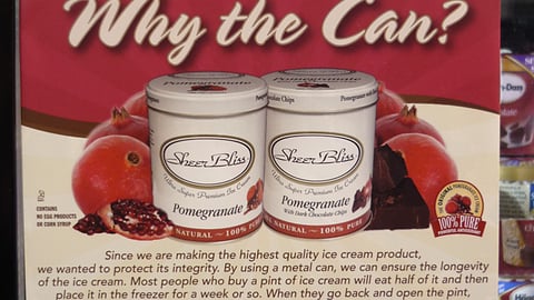 Sheer Bliss Ice Cream Cooler Sign