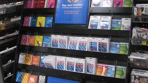 Walmart Digital Music In-line Display