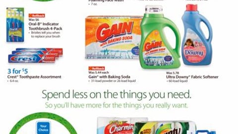 Walmart P&G 'Spend Less' Feature