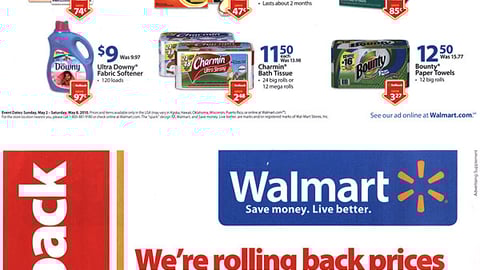 Walmart P&G 'Rollback' FSI