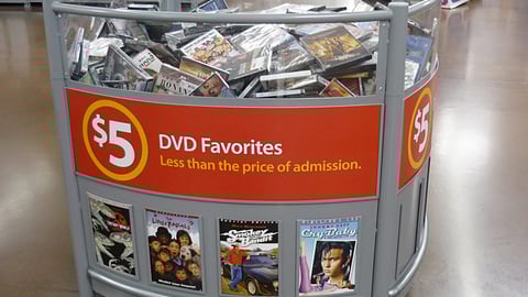 Walmart DVD Favorites Dump Bin