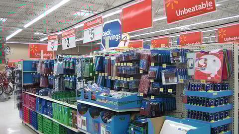 Walmart Back-to-School Aisle