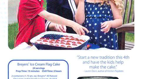 Breyers 'Flag Cake' FSI 