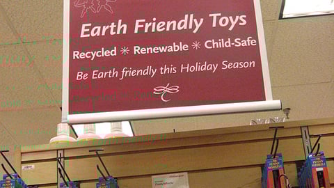 Earth Friendly Toys Ceiling Sign