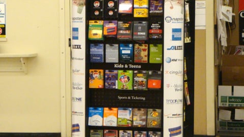 Winn-Dixie Gift Card Display