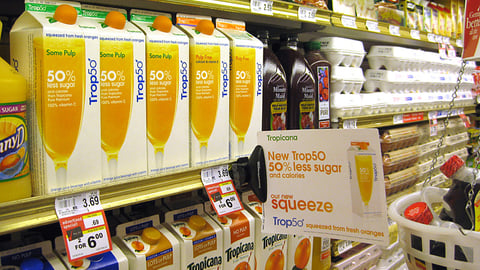 Tropicana Trop50 Shelf Sign