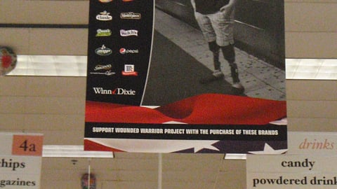 Winn-Dixie Wounded Warrior Project Ceiling Banner 