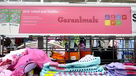 Walmart Garanimals In-Line Header