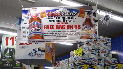 Coors Light, Snyder's Pretzel Offer Banner