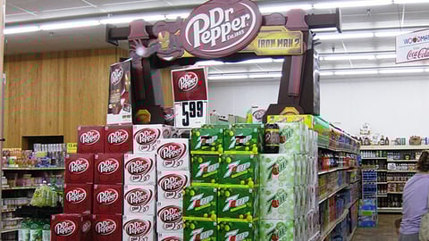 Dr Pepper 'Iron Man 2' Case Stack