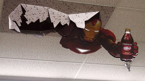 Dr Pepper 'Iron Man 2' Ceiling Crasher