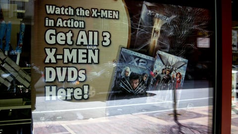 7-Eleven 'X-Men' DVD Window Poster