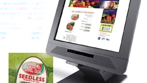 YottaMark HarvestMark Produce Info Kiosk