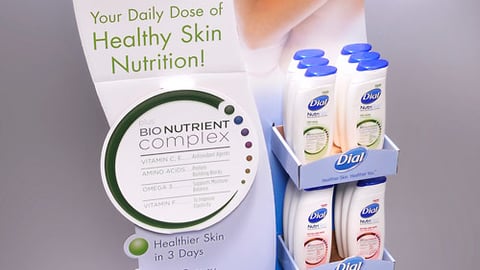 Dial NutriSkin Lotion Floorstand