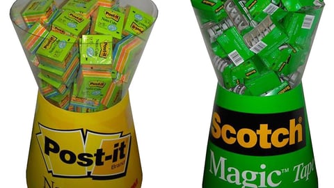 3M Scotch/Post-it Cone Dump Bin