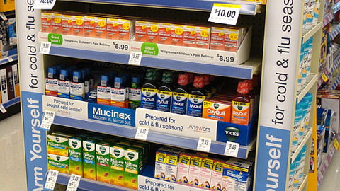 Walgreens 'Arm Yourself' Cold & Flu Endcap
