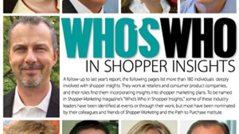 Who's Who in Shopper Insights 2011 Cover