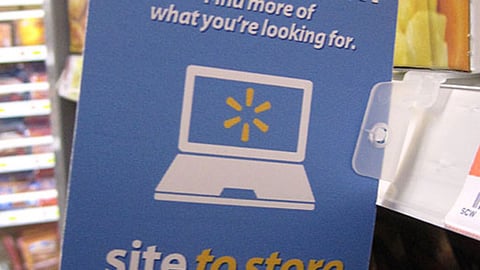 Walmart Express 'Site to Store' Shelf Talker