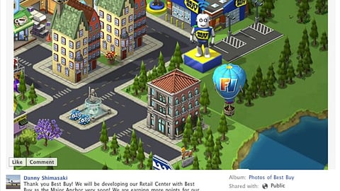 Best Buy 'CityVille' Facebook Post