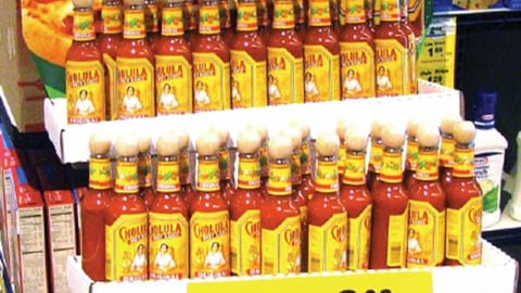 Cholula Hot Sauce Floorstand