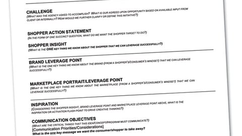 Sample Creative Brief