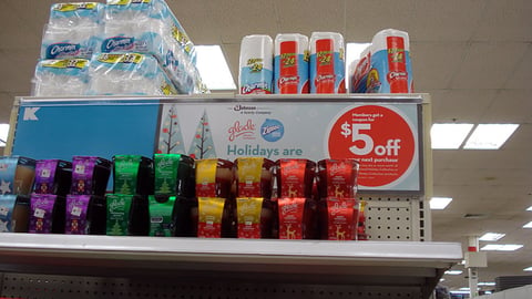 Kmart SC Johnson 'Holidays' Endcap Header