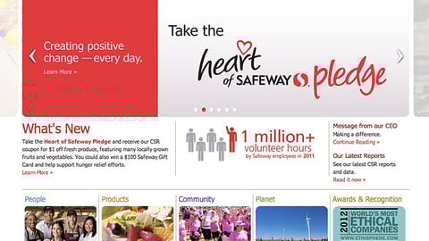 Safeway Corporate Social Responsibility Microsite