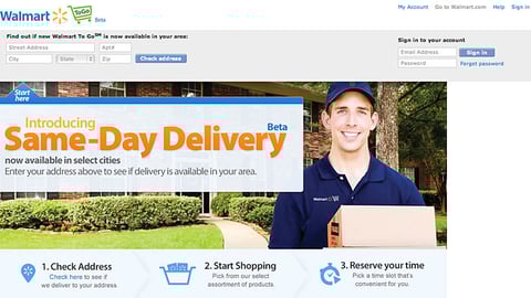 Walmart 'Same-Day Delivery' Carousel Ad