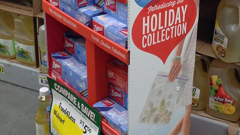 Ziploc 'Holiday Collection' Floorstand