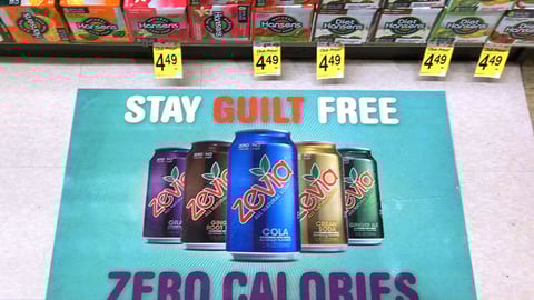 Zevia Cola Floor Cling