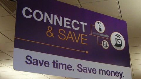 Giant-Landover 'Connect & Save' Ceiling Banner