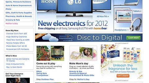 Walmart.com 'Pay with Cash' Banner Ad