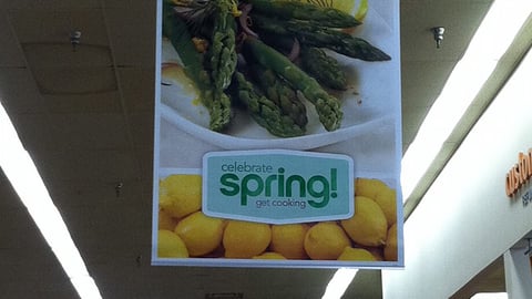 Jewel-Osco 'Celebrate Spring' Ceiling Sign