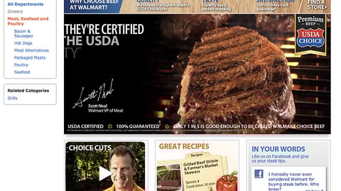 Walmart Steak Showcase