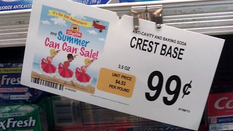 ShopRite 'Can Can' Price Label