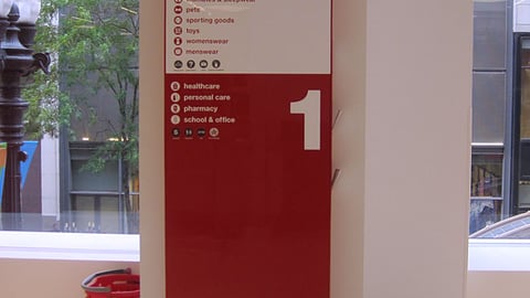 CityTarget Directional Sign