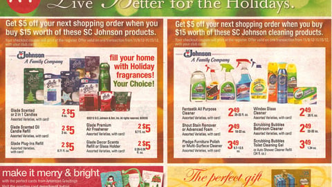 A&P SC Johnson 'Live Better for the Holidays' Feature