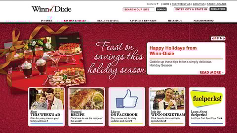 Winn-Dixie 'Happy Holidays' Carousel Ad