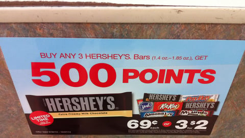 Walgreens Hershey 'Balance Rewards' Cling