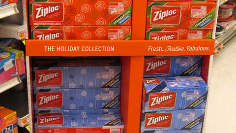 Ziploc 'Holiday Collection' Shipper