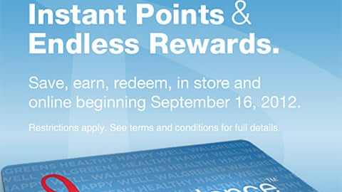 Walgreens 'Balance Rewards' Mobile Registration Page