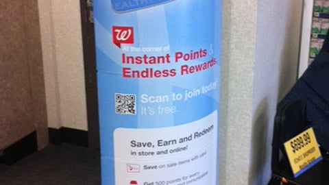 Walgreens Balance Rewards Standee